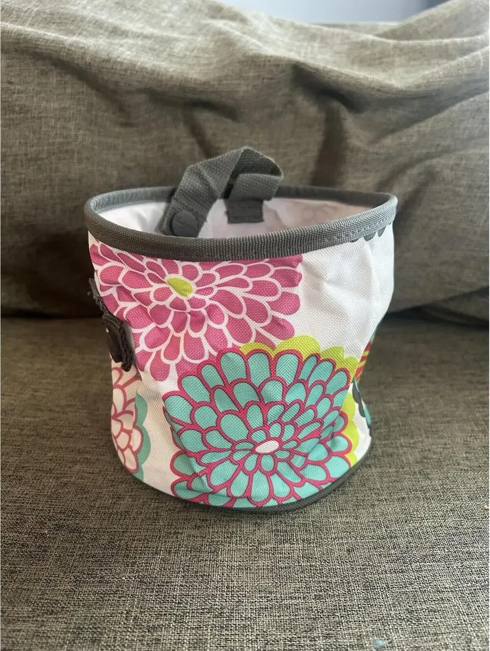 Thirty One Oh Snap Bin In Bubble Bloom Round Organization Caddy Floral New